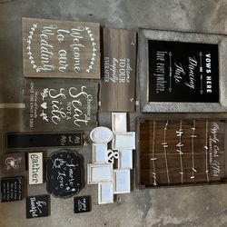 Wedding signs
