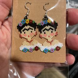 Frida Kahlo Handmade Earrings