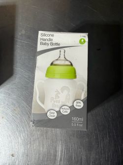 Putti Atti 160ml Baby Bottle Silicone Handle Anti-Colic Slow Flow BPA-Free