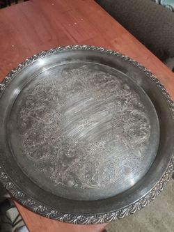 Silver plated tray