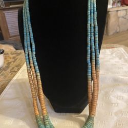 3 Strand Heishi Beaded Layering Necklace 