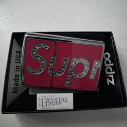 Supreme Swarovski Zippo