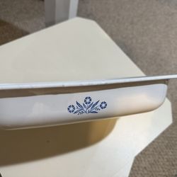 Vintage Corning Ware Blue Cornflower Roaster / Casserole Dish 