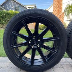 5 lug nut rims & TIRES/ rines & LLANTAS de 5 birlos (5x112) Size: 20” GOOD TIRES