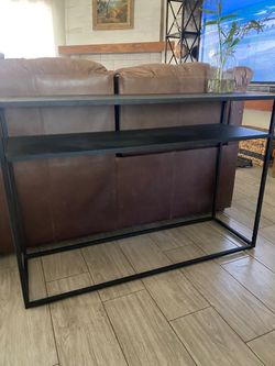 Black metal Sofa Table / Entry Table