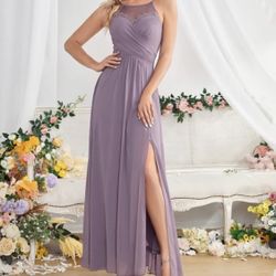 Purple Bridesmaid Dress