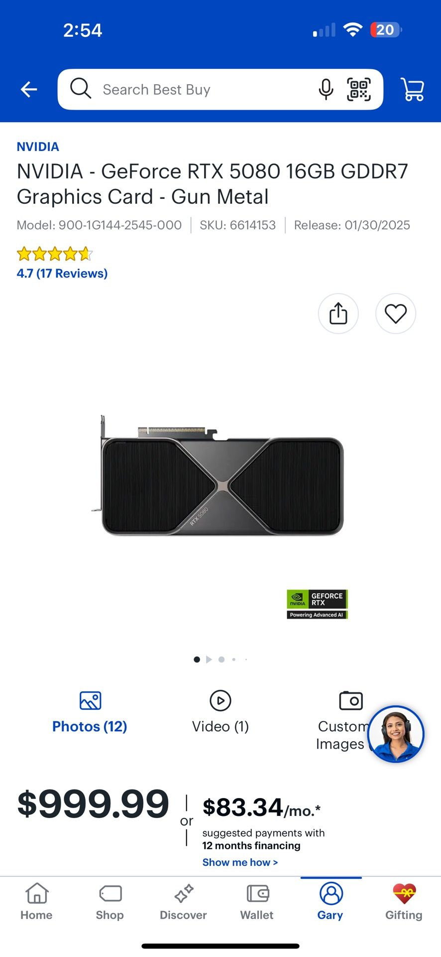 Nvdia Fe 5080 Brand New