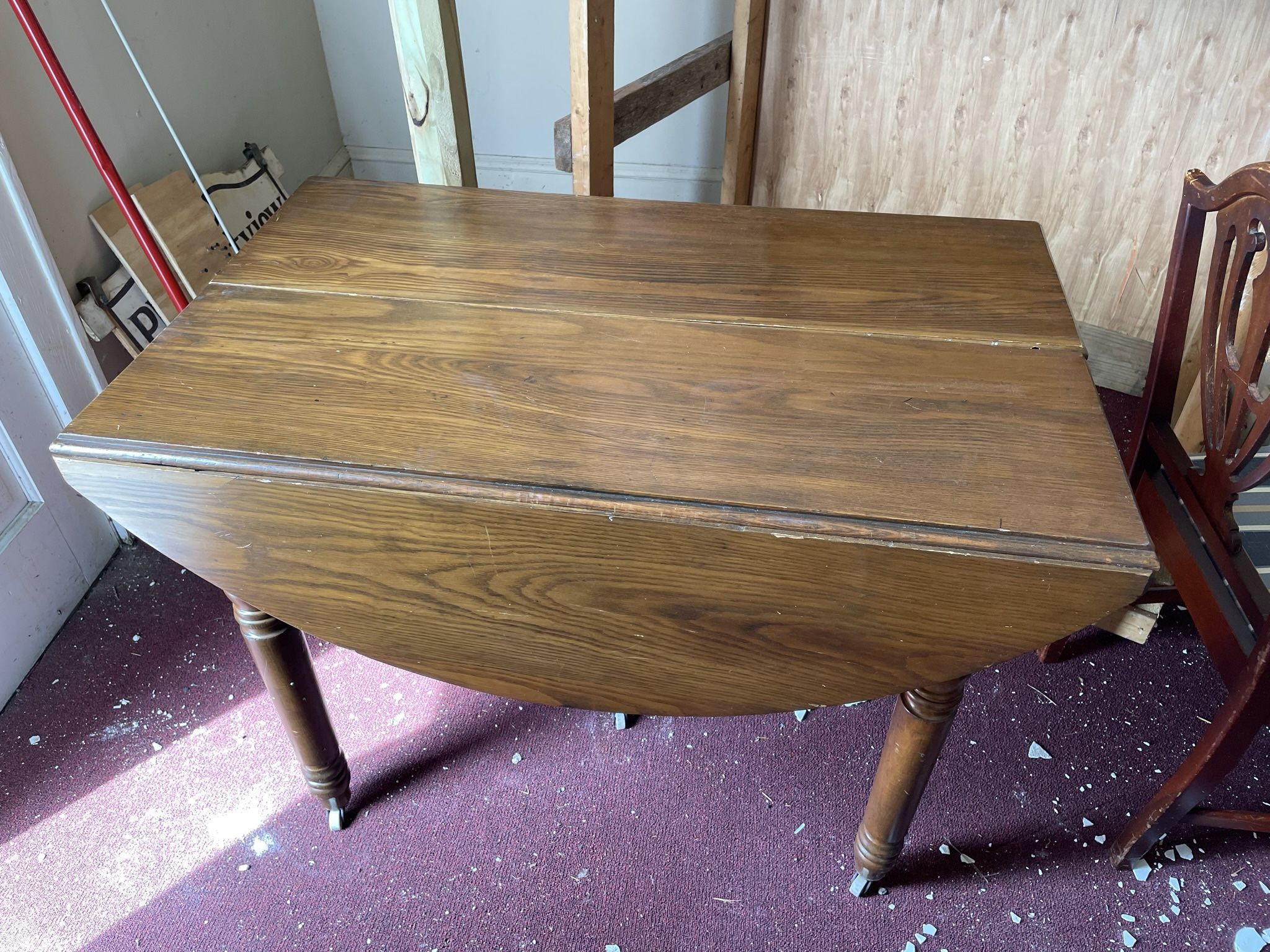 Vintage Drop Side Table And Chairs