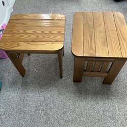 Solid Wood End Table’s