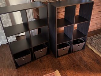 Shelf bookcase set of 2