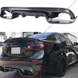 14-17 Infiniti Q50 Carbon Fiber Diffuser & Lower Lip