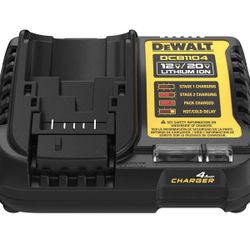 DEWALT 12V MAX/20V MAX Lithium Ion Battery Charger, 4 Amp (DCB1104)