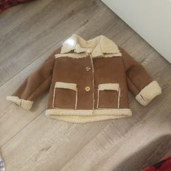 Brown Sherpa Baby Jacket