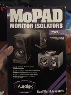 auralex mopad monitor isolators