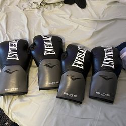 12 and 16oz boxing gloves