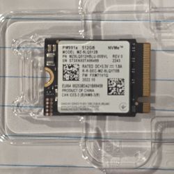 New 512GB NVMe M.2 2230 SSD 