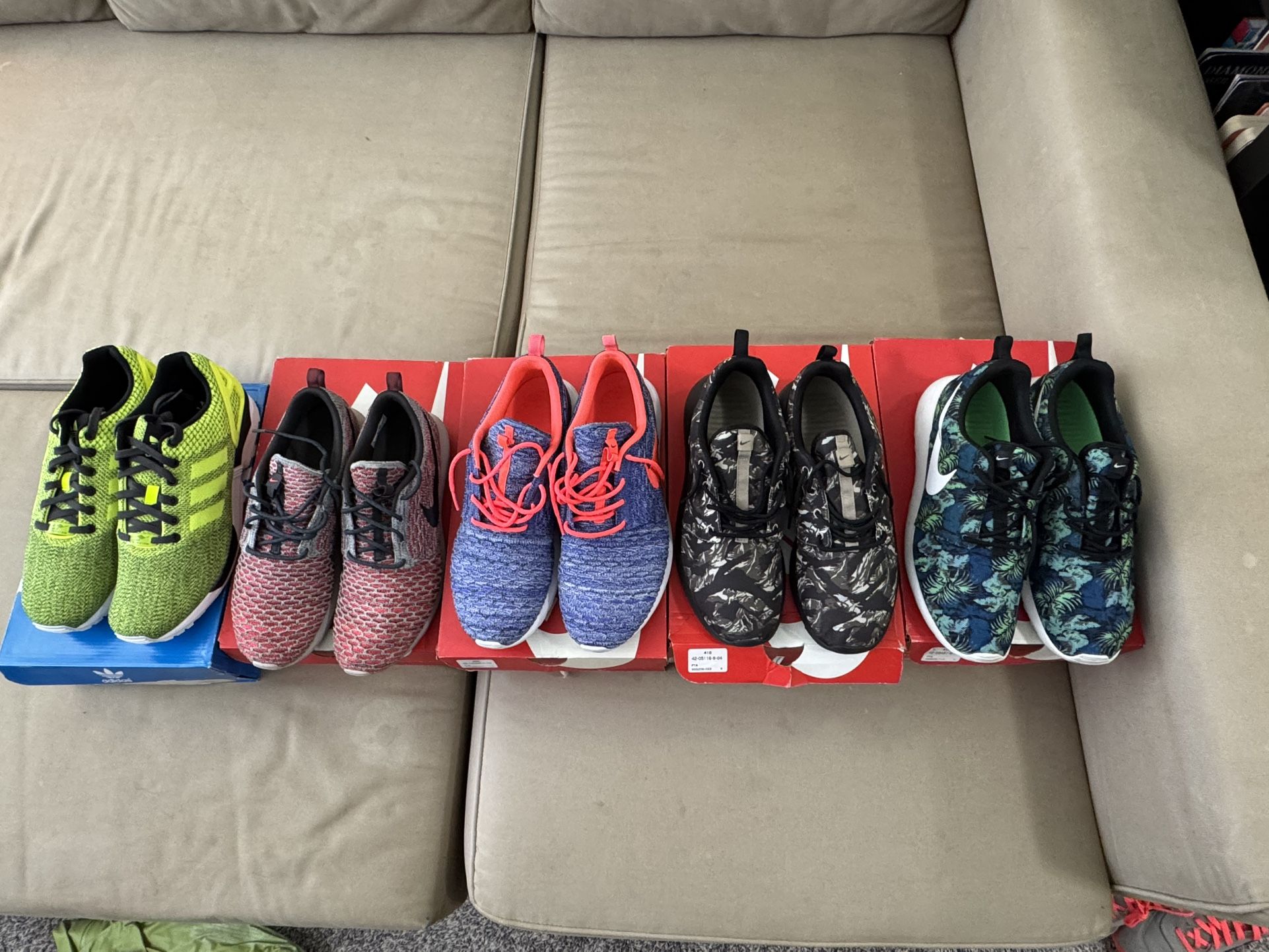 Nike Rosherun, Adidas Flux