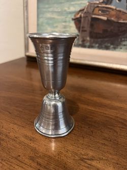 Match Double Jigger Pewter 1 to 1.5 Ounces
