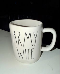 Rae Dunn Army Wife Ceramic Mug
