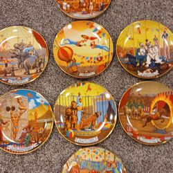 Complete Set Of Ringling Bros Barnum And Bailey Circus Collector Plates.