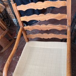 Solid wood chair