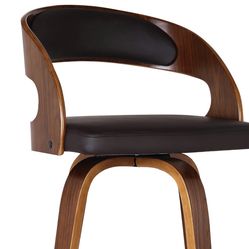 30" Mid Century Modern Swivel Bar Stool for Kitchen Island Counter