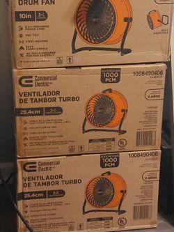 NEW HEAVY DUTY COMRRCIAL ELECTRIC (BRAND) TURBO DRUM FAN