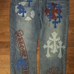 Costume Crome Heart Cross Pants  