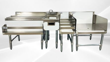 NSF Stainless S Combination Cocktail Station 78 ins FS30UH121224