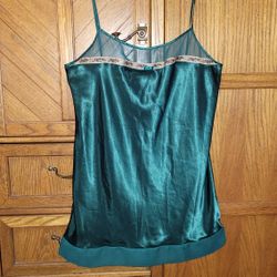 Women's Plus Size 2X Emerald Green Nightgown Lingerie Nightie  EXCELLENT Condition PRICE Is Firm Cash Only 