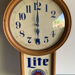 Vintage Miller Lite Wall Clock