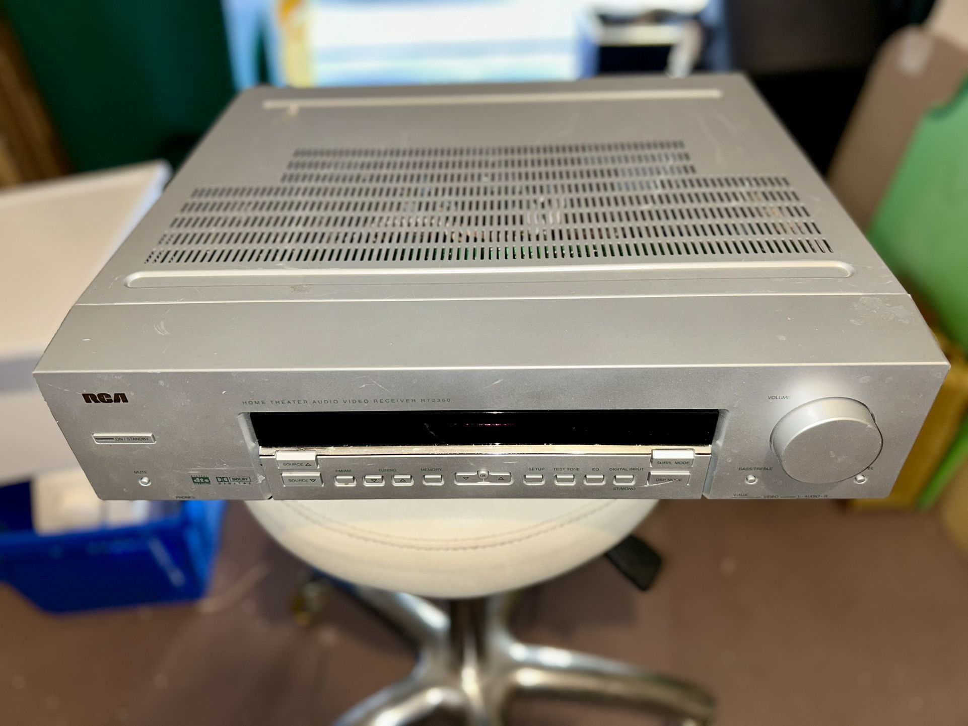 RCA RT2360 5.1 Channels Home Theater Audio Video Receiver No Remote