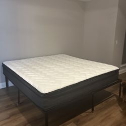 King Mattress and Platform Frame 