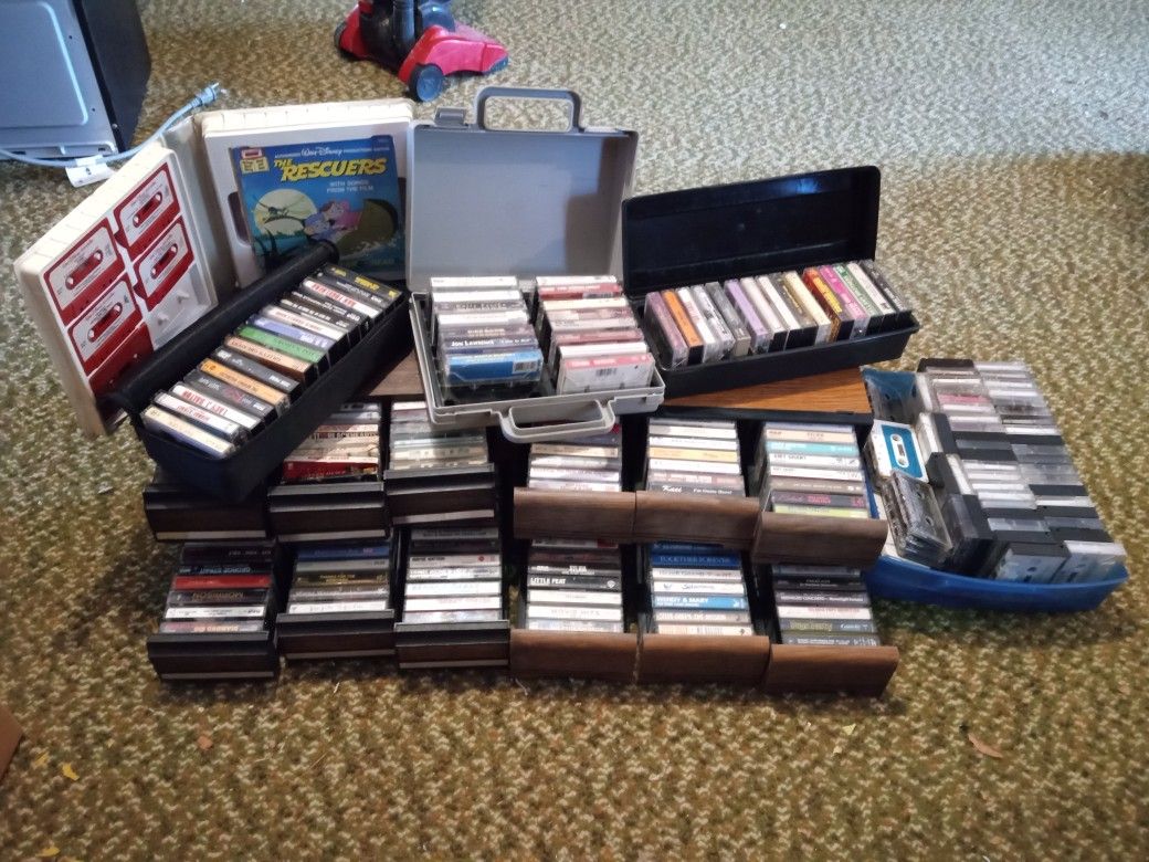 Cassette Tapes With Holders