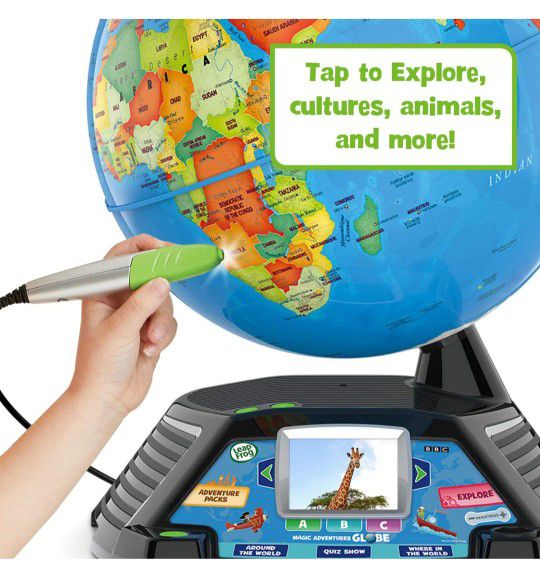 Leapfrog Educational Interactive Kids Globe World Map Summer Learning 