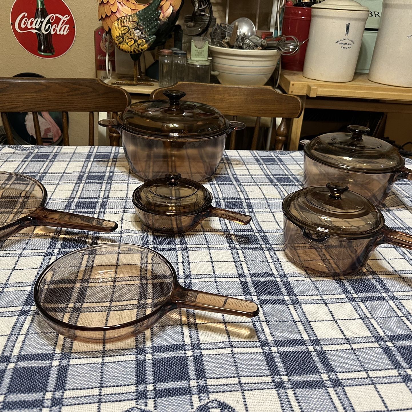Visions Cookware Set Corning Ware Visions Amber Cookware Set for Sale in Lakewood, WA - OfferUp