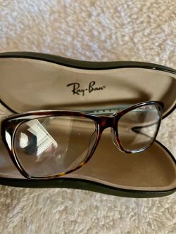 Ray-Ban Tortoise Frame Eyeglasses with Case