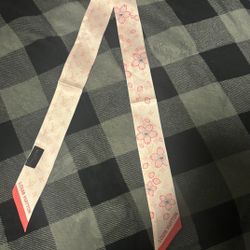Louis Vuitton x Takashi Murakami Cherry Blossom Pink Silk Twilly Scarf 🌸