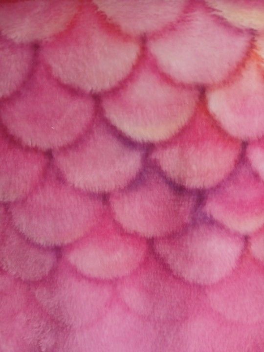 Pink Mermaid Tail Blanket