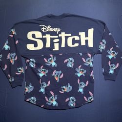RARE Disney Lilo & Stitch Blue Spirit Jersey Unisex Size Medium