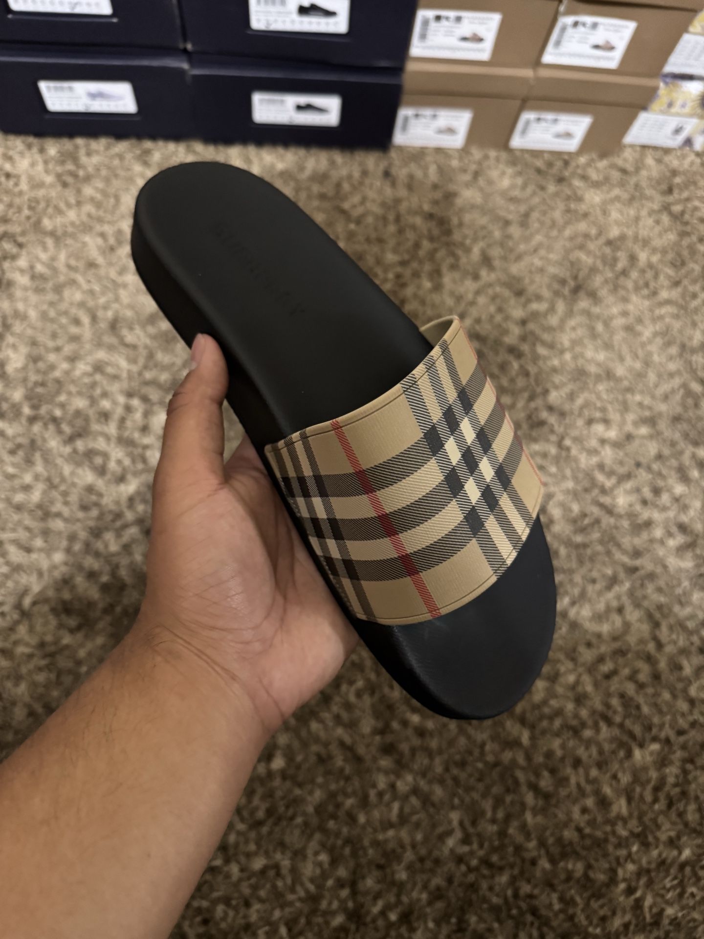 Burberry slides