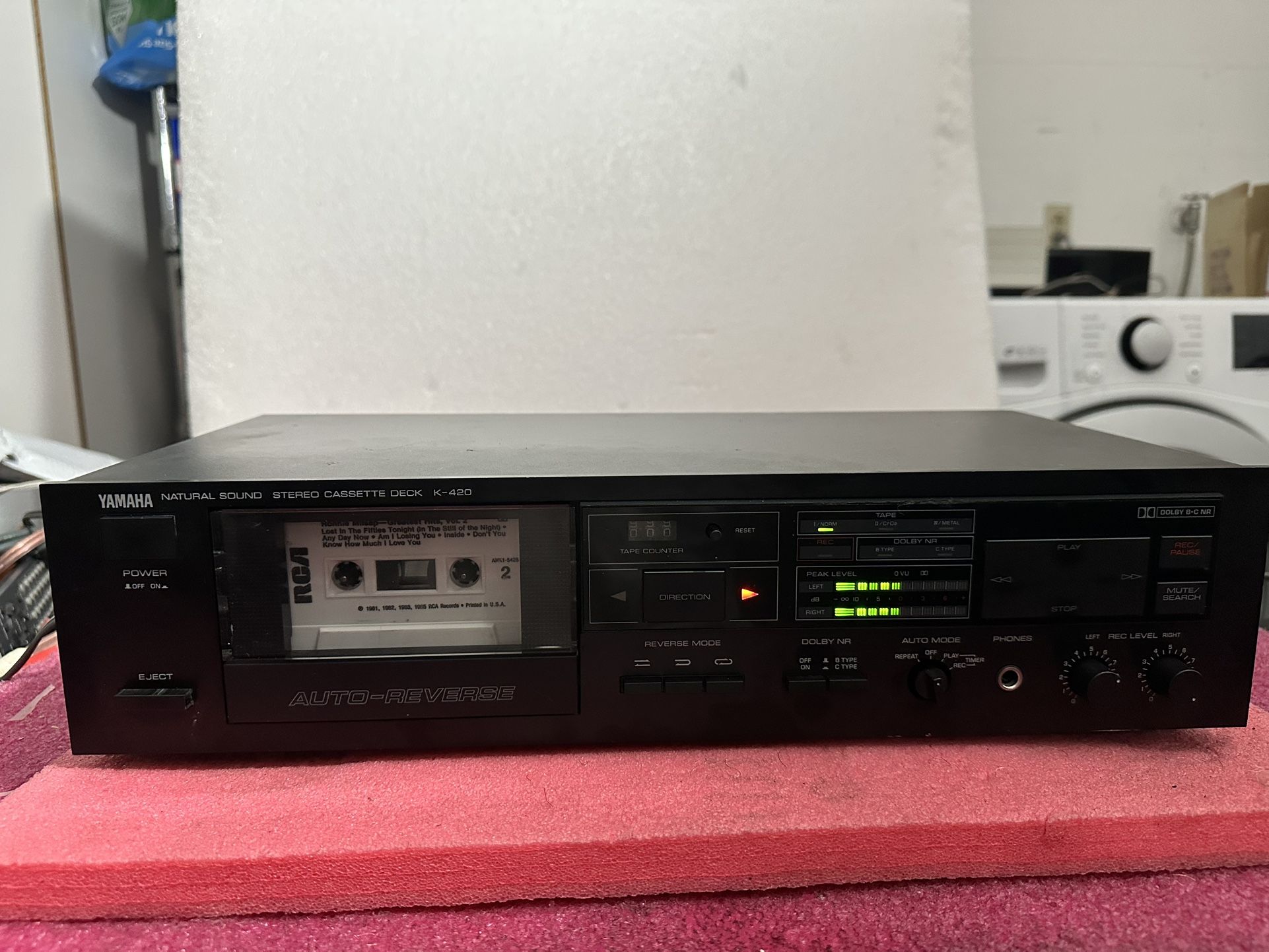 Yamaha K-420 Natural Sound Stereo Cassette Deck Dolby Record
