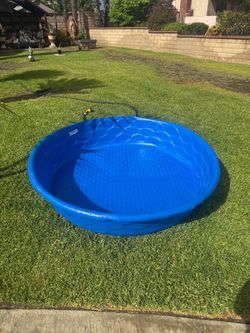 Blue Plastic Kiddie Pool 59”