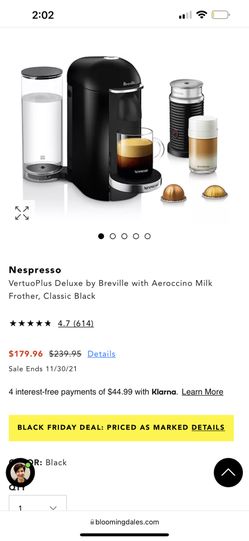 Nespreso Vertigo Plus(NEW IN BOX)