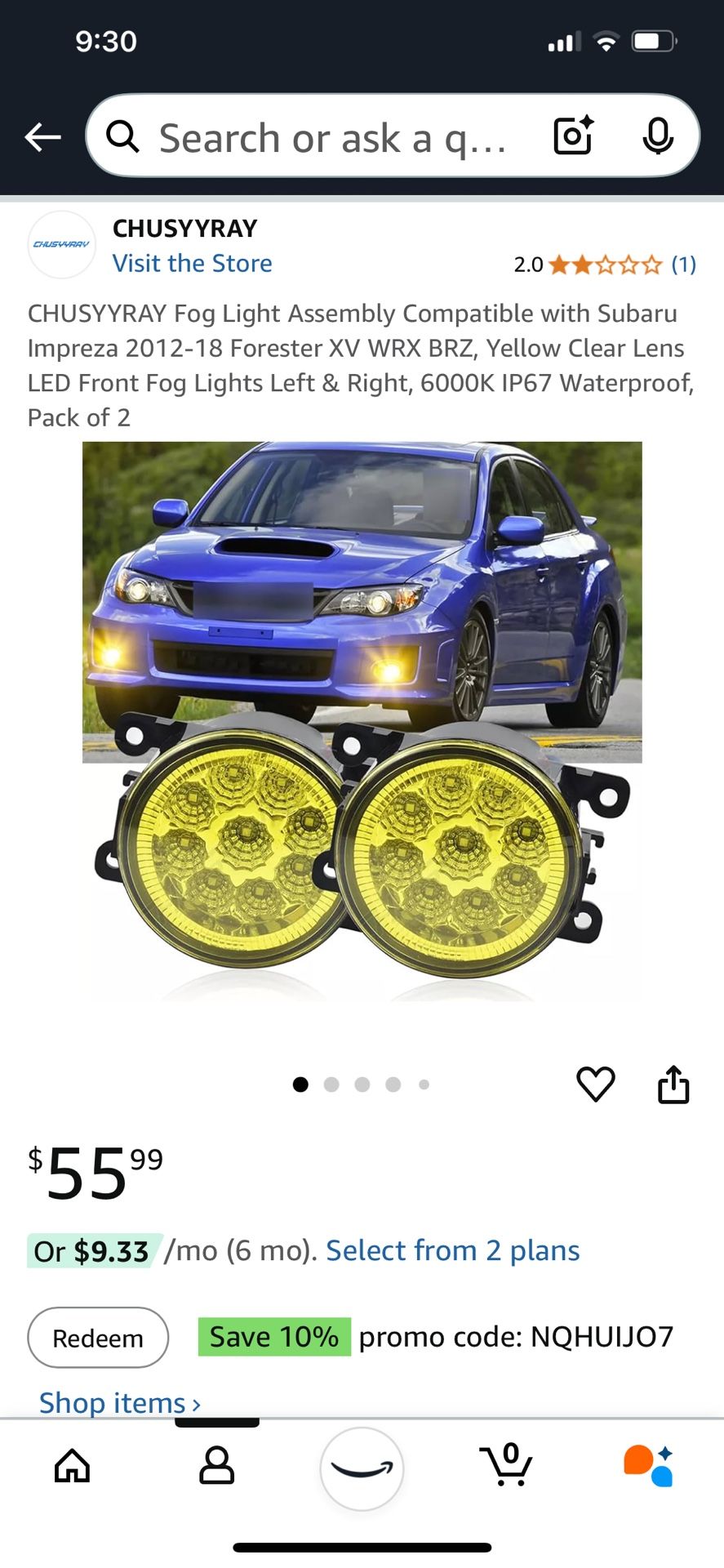 Subaru Fog Lights