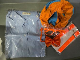 Blippi Kids size 10/12  Costume Set with Shirt and Accessories