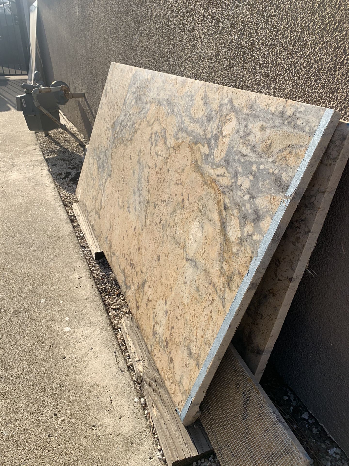 Granite bullnose countertop piece 54 X 26.5 with extra pieces