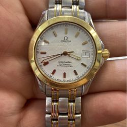 Omega Sea master 36mm Mint 18k/SS Buy Sale Trade Cartier Seiko Rolex Bulova Patek