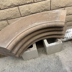 Free Wall Caps - Curved 10-1/2”x2”