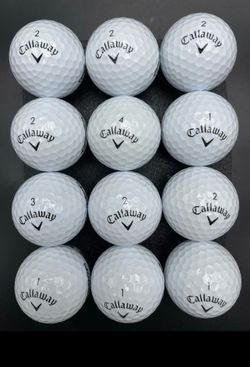 12 Count Callaway SuperSoft Golf Balls 5A AAAAA Near Mint Condition PreOwned